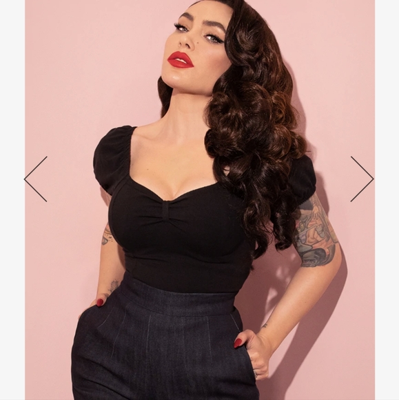 Vixen by Micheline Pitt Tops - Powder Puff Top Vixen by Micheline Pitt